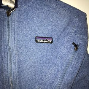 Patagonia Blue Fleece Hoodie Small Full Zip S